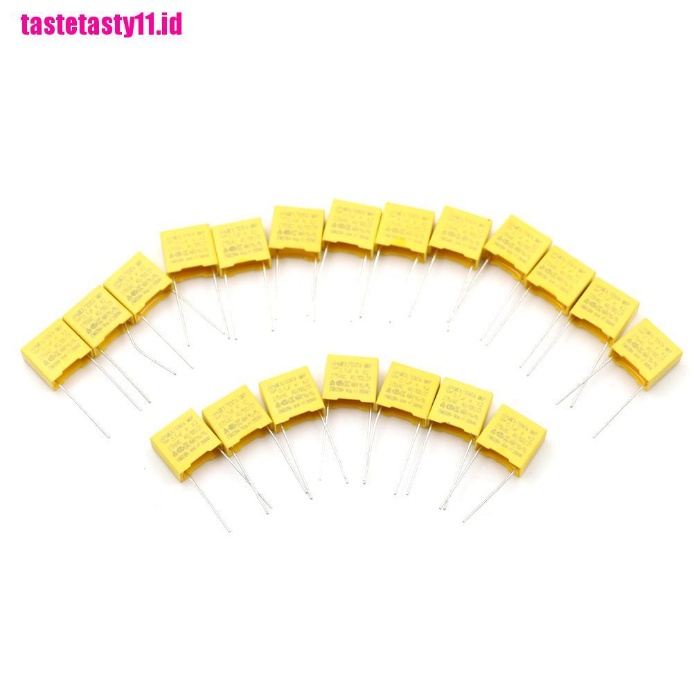 【TTID】20Pcs 0.1UF X2 104 100NF 275V 10mm Regulation DIP Polypropylene Film Capa