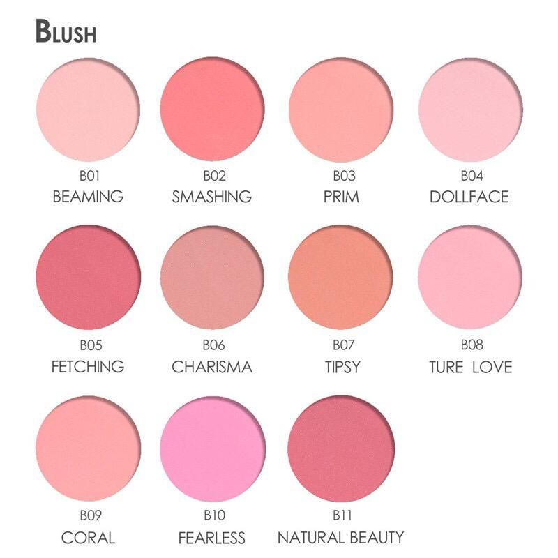 Original FOCALLURE Single Blush Highliter Natural Blushes Face Contour FA 25
