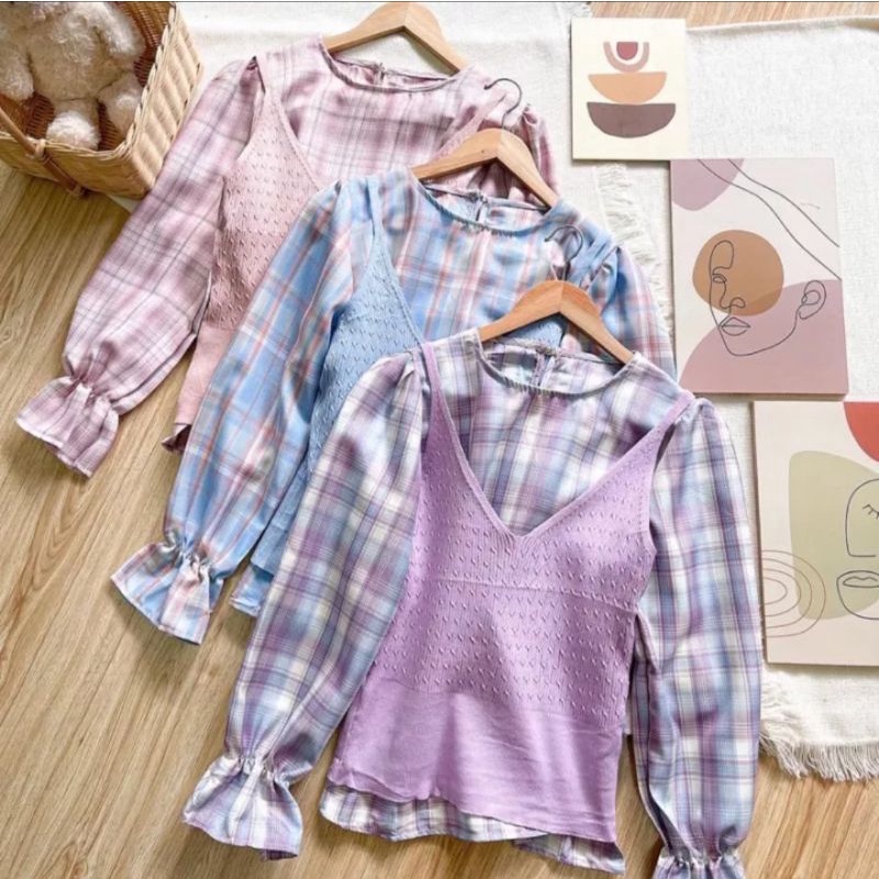 blouse rajut import bangkok