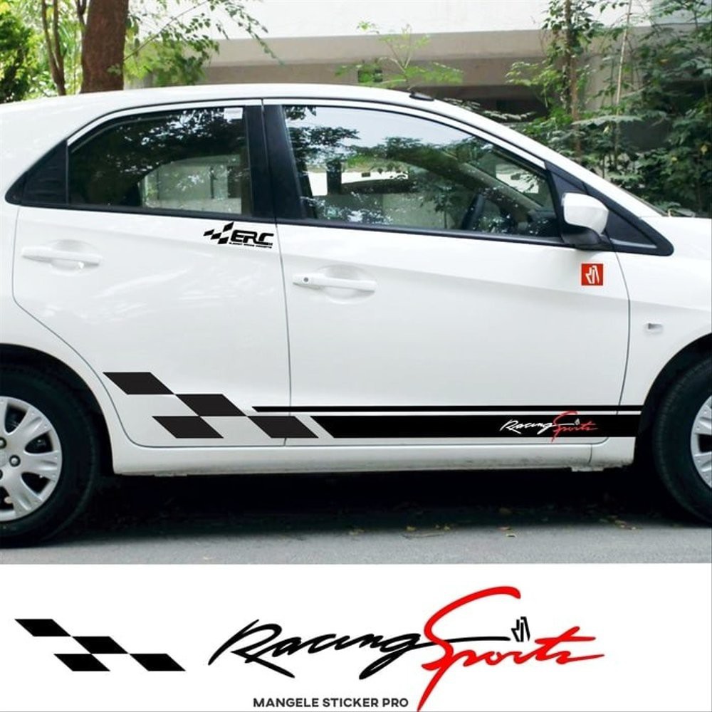 Stiker Mobil Calya Avanza Sigra Brio Xenia Cutting Sticker Murah Keren Berkualitas Racing Sport Erc Shopee Indonesia