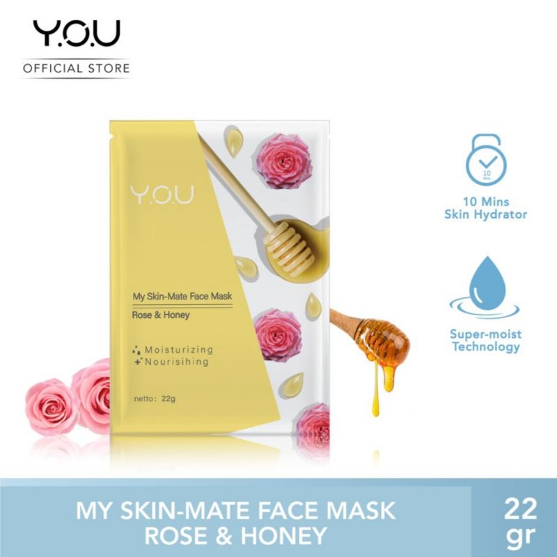 YOU skincare My Skin Mate Face Mask || Melembabkan dan Menutrisi Wajah