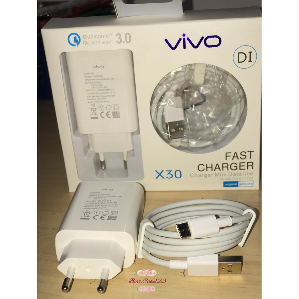 CHARGER CASHAN VIVO V19 Y20 Y30 Y50 V17PRO ORIGINAL FAST CHARCING TYPE C USB BC1108