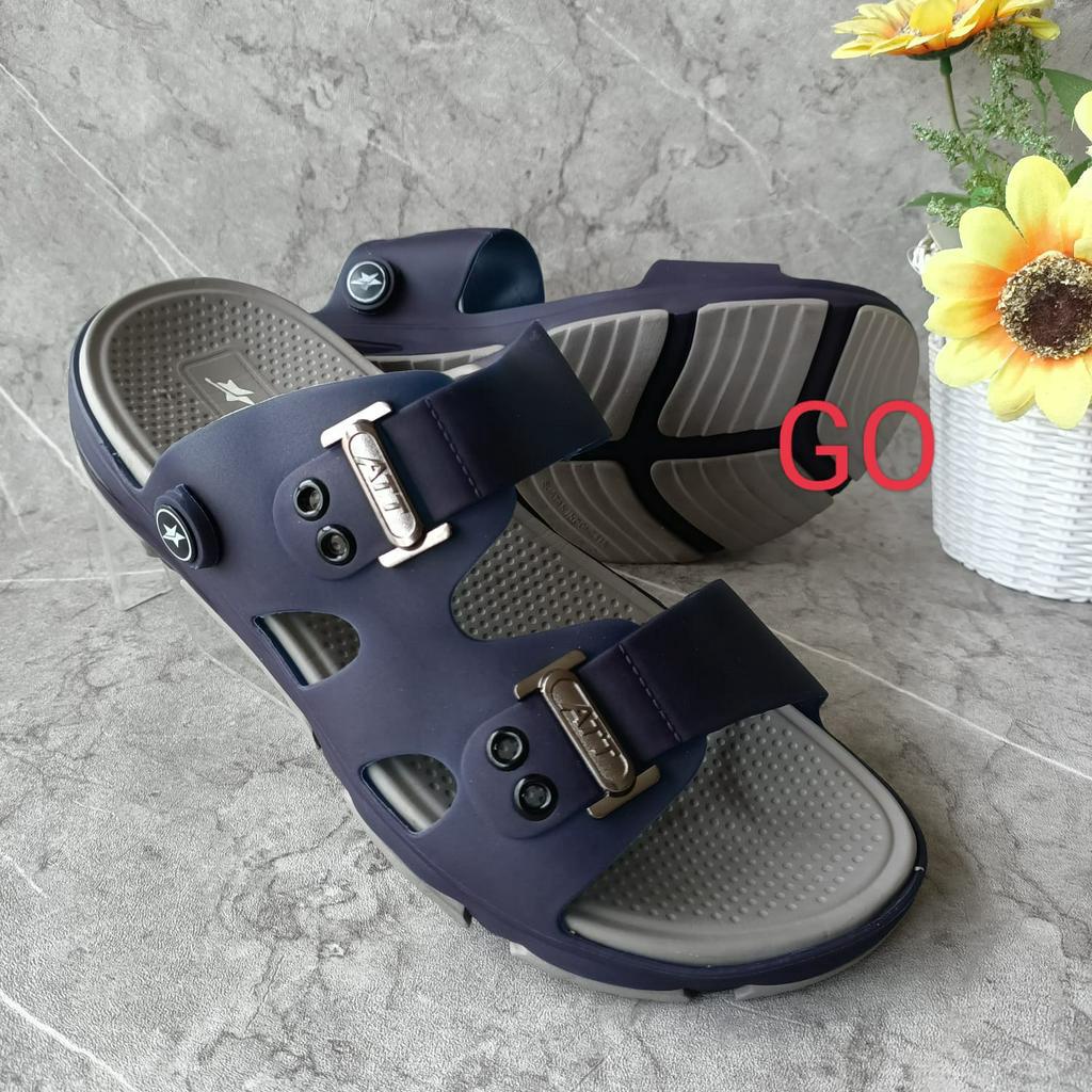 gof ATT SGC 1107 SANDAL PRIA Sandal Selop Santai Bahan Karet Anti Air Nyaman Dipakai