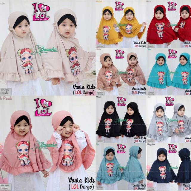 Vania kids hijab instan anak