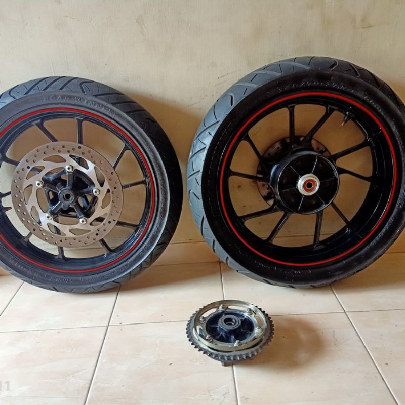 velg r15v3 set depan belakang set ban disc dan napgear