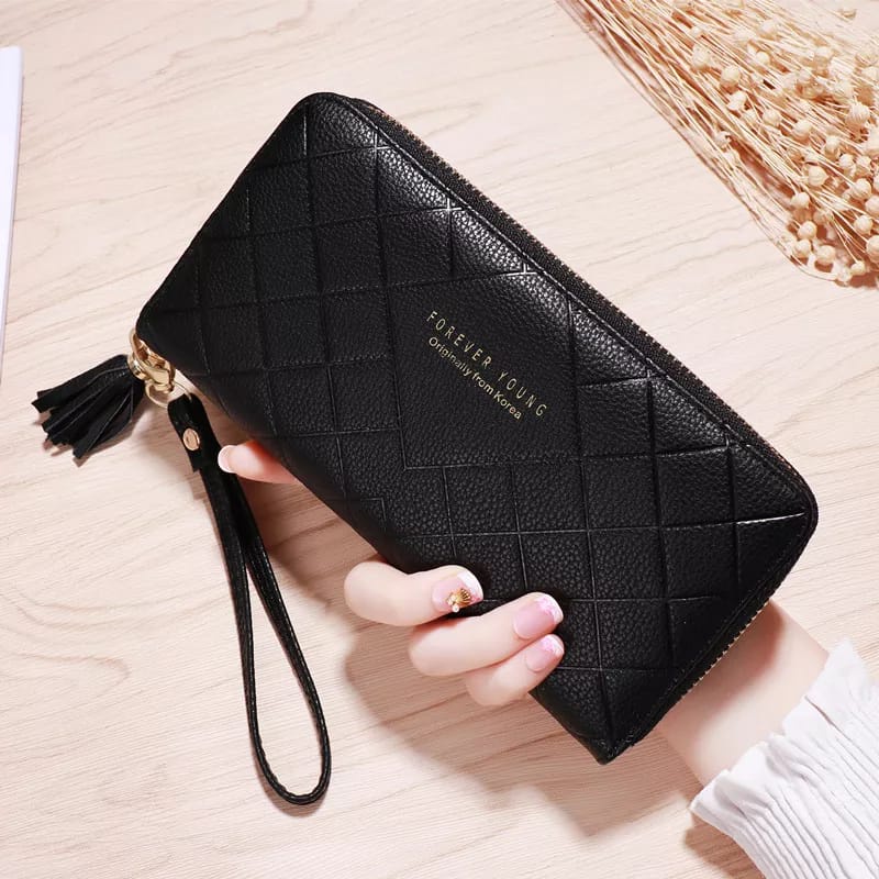 *ALIBABA1688* Dompet Zipper Wanita Koin/Dompet Wanita Gelang Tas Moneybag Panjang Tali Rumbai