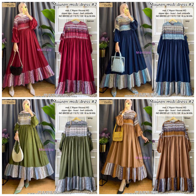 MAUREN MIDI DRESS BY MARITZA - MIDI DRESS TERBARU