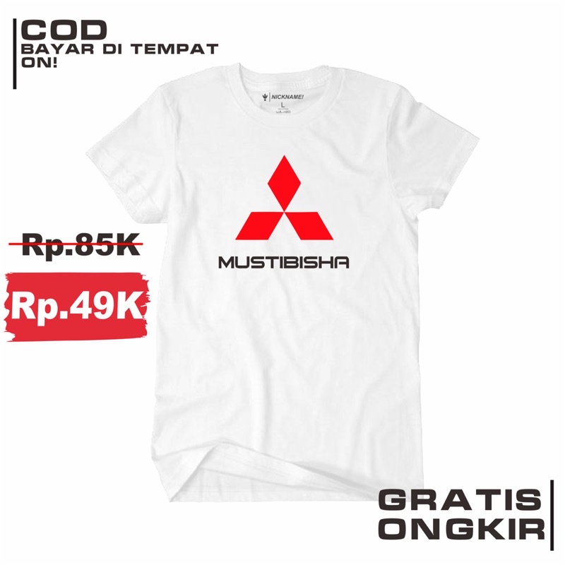 KAOS PARODI MISTUBISHI MUSTIBISHA | KAOS PARODI | KAOS PLESETAN | KAOS PLESETAN BRAND