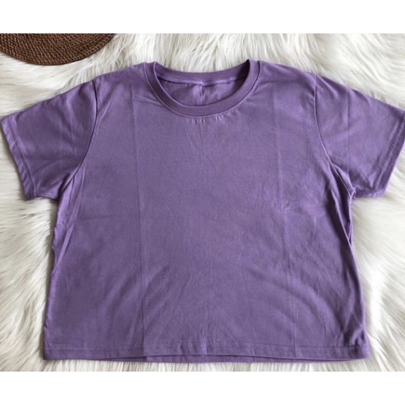Crop Top Ungu Lilac/Top Ungu Lilac/Atasan Ungu lilac/Kaos ungu lilac