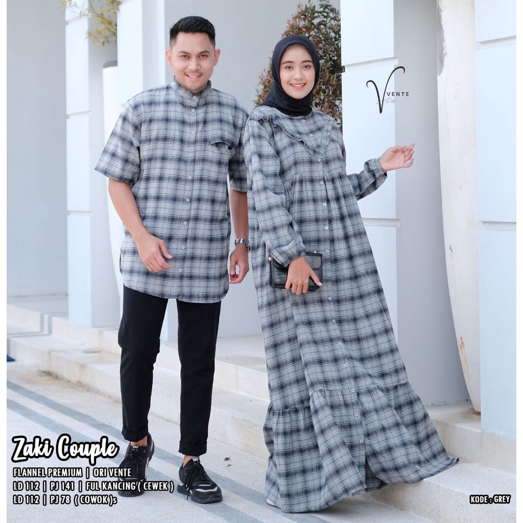 BAJU/ATASAN COUPLE COCOK SEGALA ACARA ~ BAHAN FLANEL PREMIUM ~ ZAKI COUPLE ORIGINAL VENTE