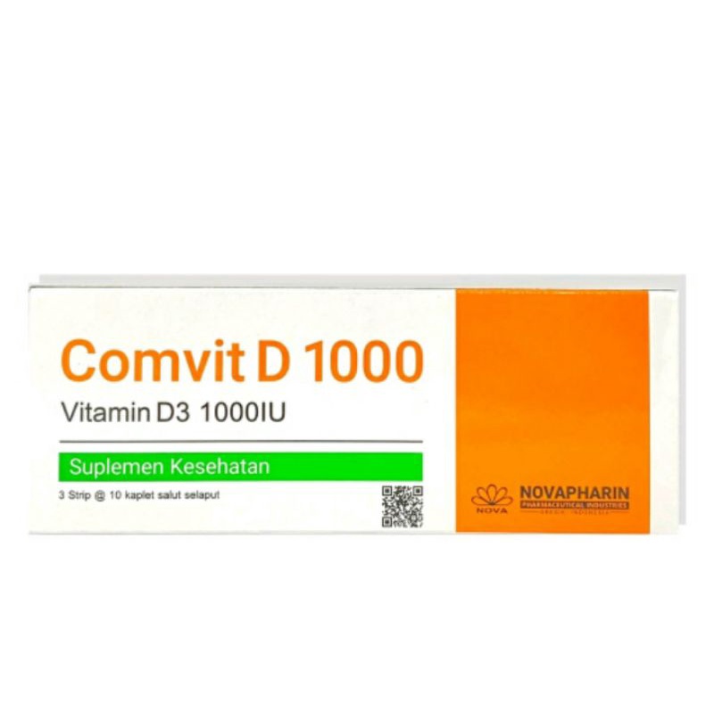 Comvit Vitamin Vit  D3 1000 IU Isi 30Tablet BPOM