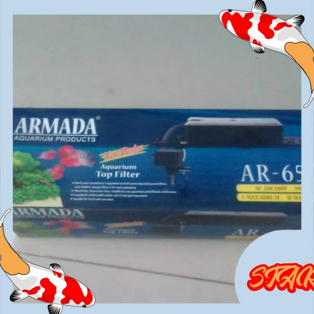 Aquarium ikan hias top filter atas armada ar 650