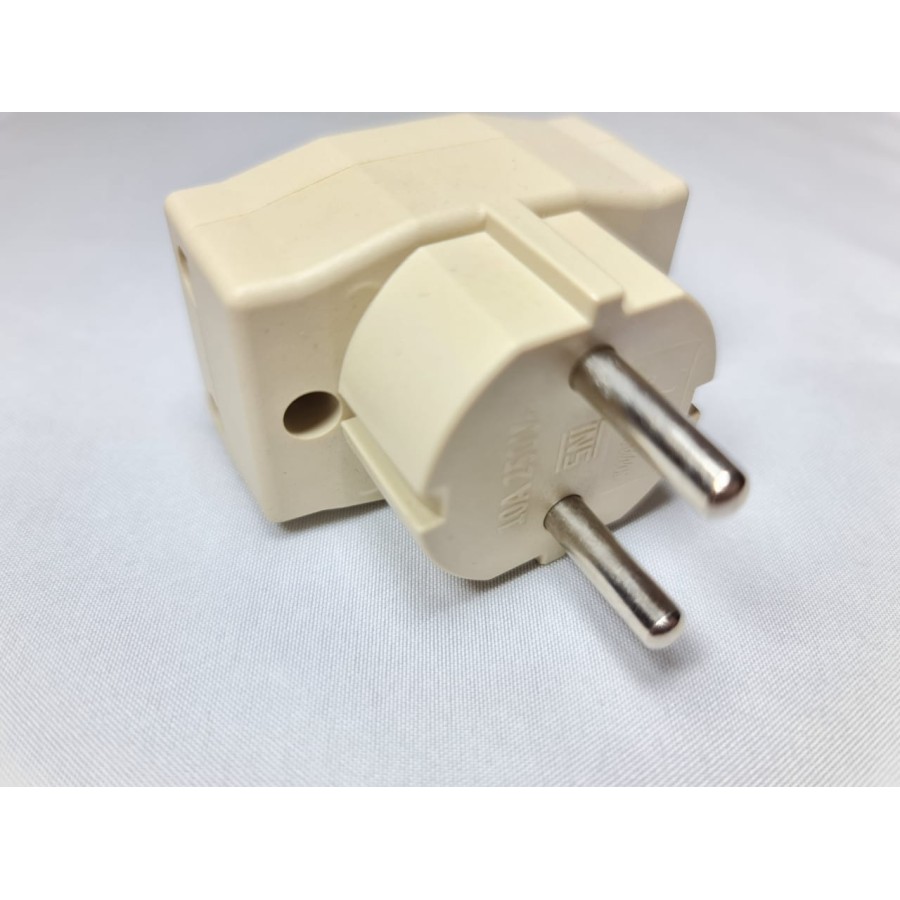 Steker T Multi Kuningan /T Multi Serbaguna /T Cabang 3 /paket 6 pcs -