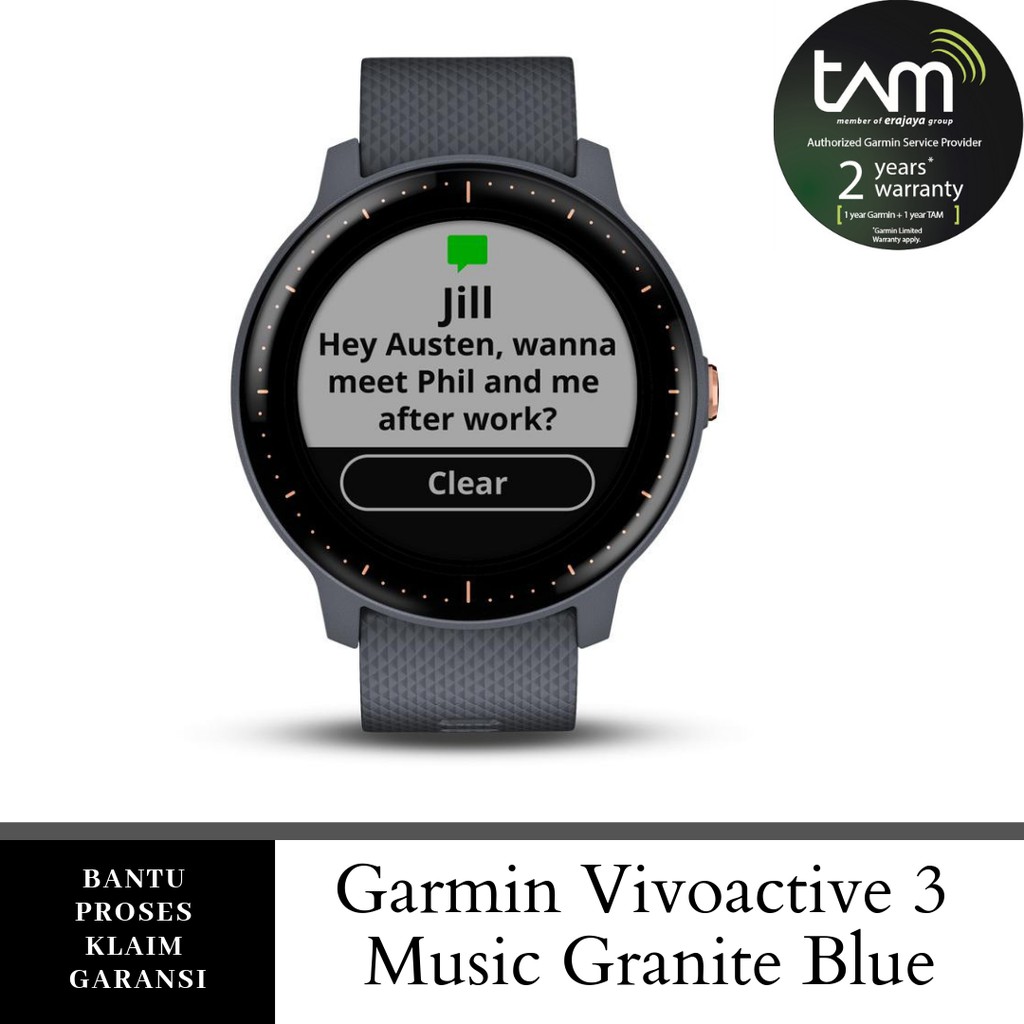 garmin vivoactive 3 music screen resolution