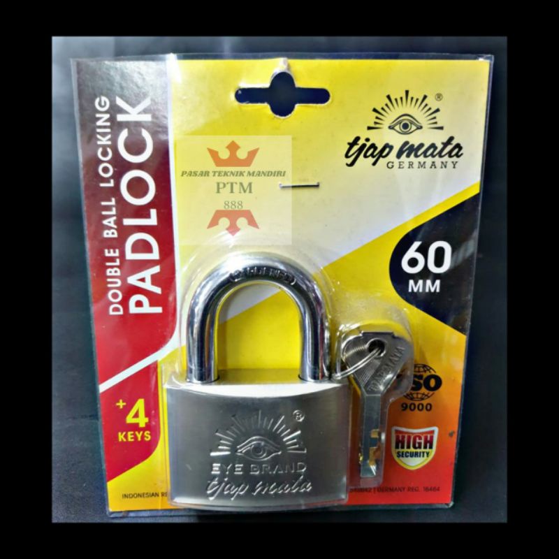 Gembok ukuran 60mm merk tjap mata