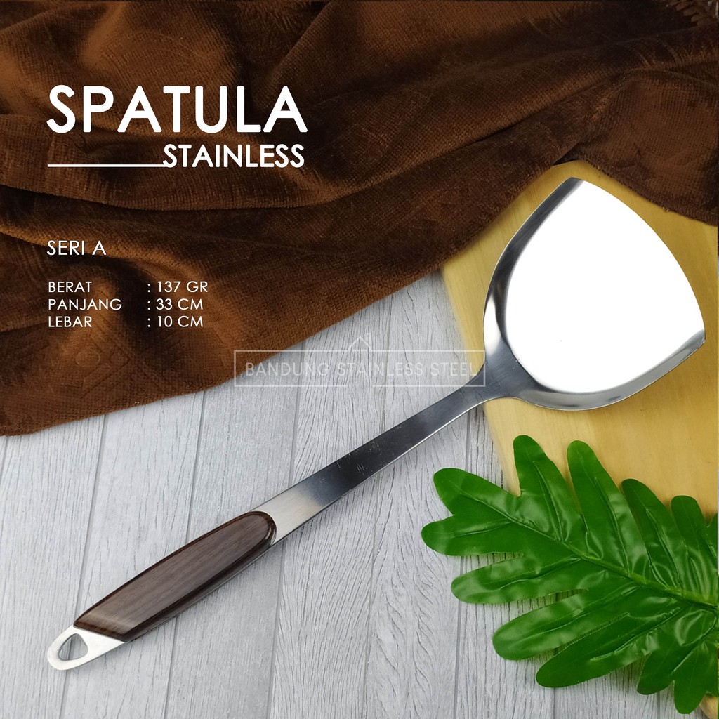 Susuk sutil spatula Stainless steel murah Tebal panjang 33cm