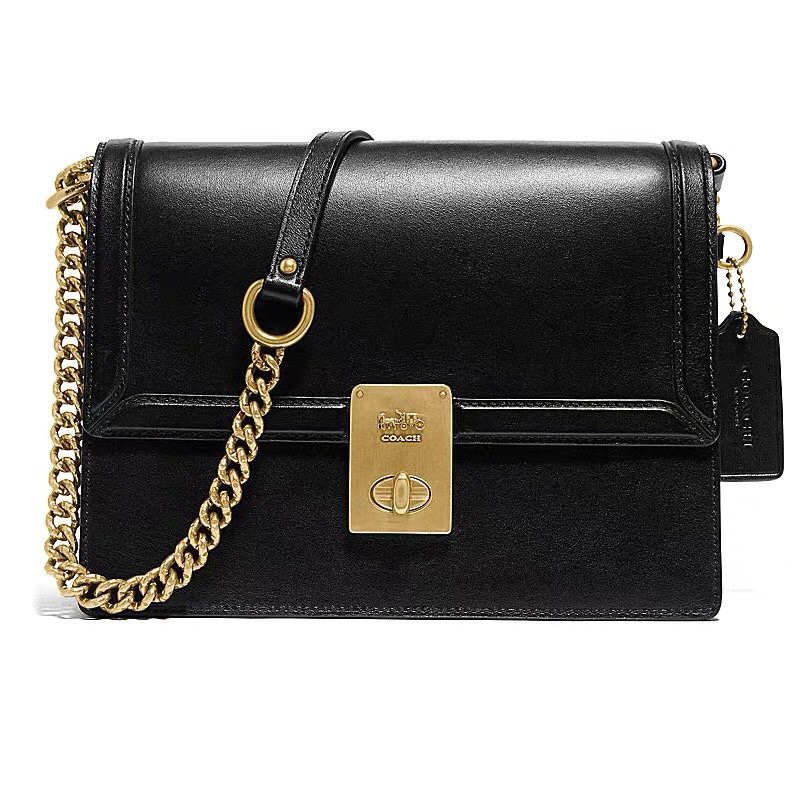 coach black chain bag