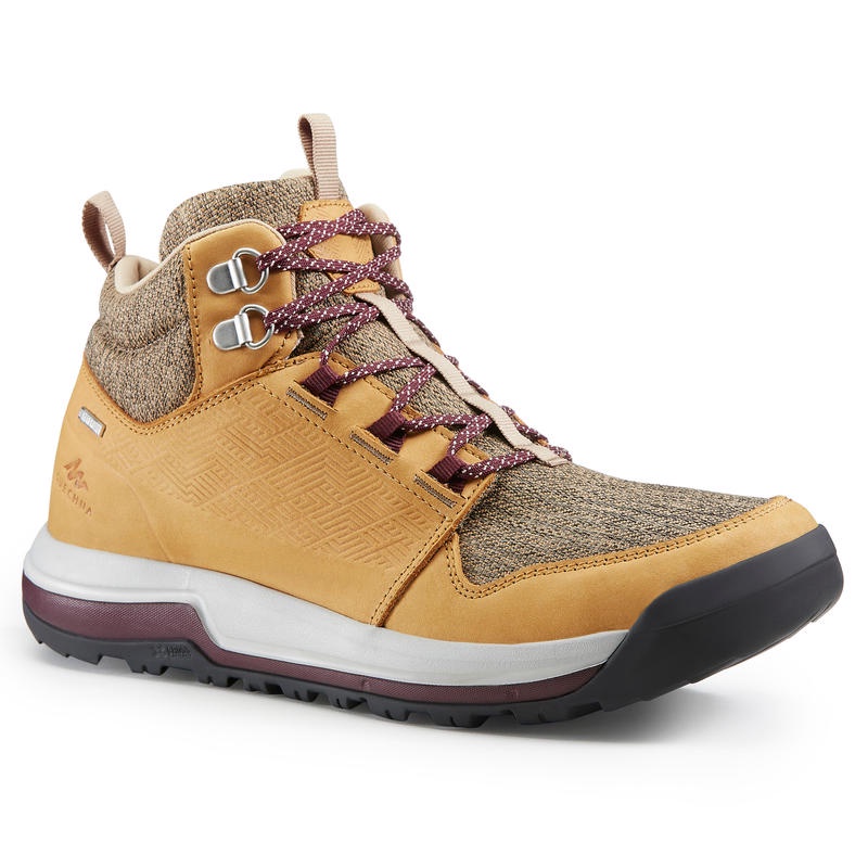 QUECHUA NH500 Mid Sepatu Boot Gunung Wanita Waterproof Hiking Trekking