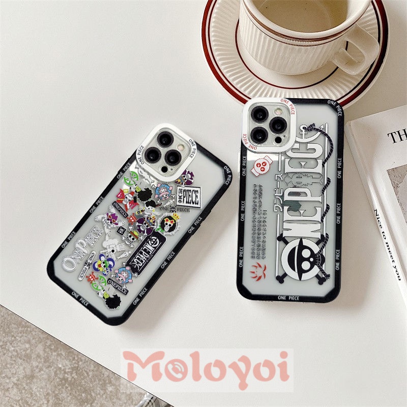 Soft Case Tpu Motif One Piece Untuk Iphone 6 6s 7 8 Plus X Xr Xs Max 11 12 13 Pro Max Se 2020