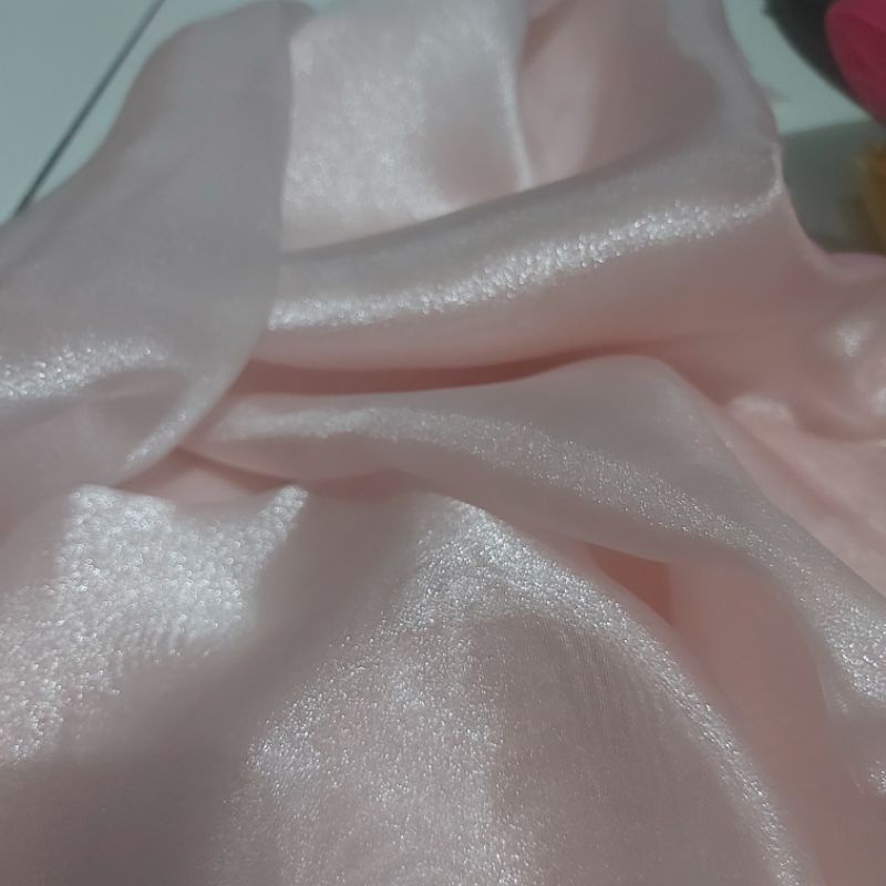 Kain Organza Kristal / Bahan Metalik ( Glitter Pasir )