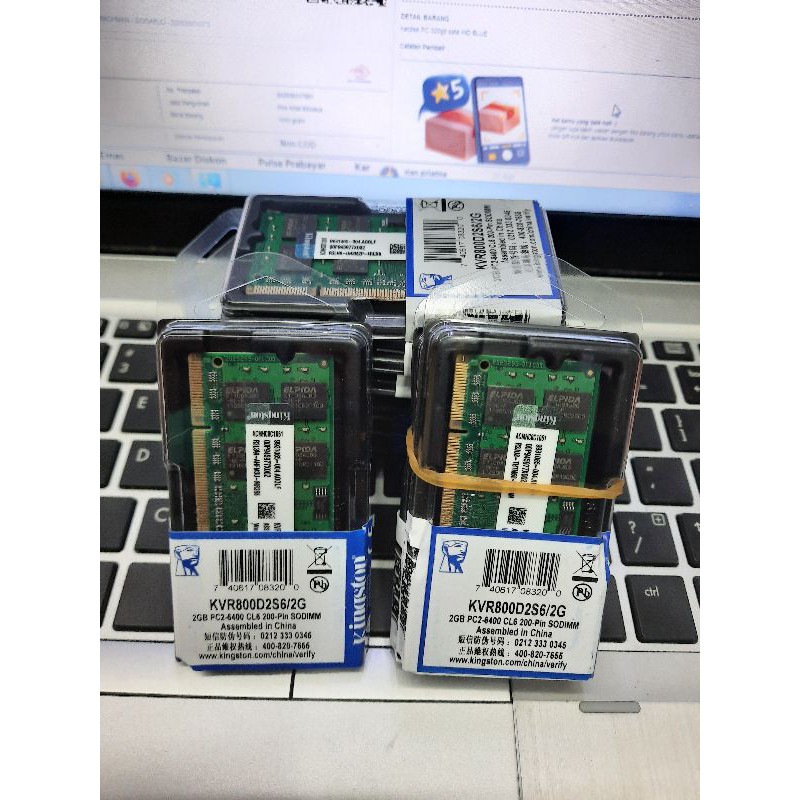 Ram sodim laptop DDR2 2gb Baru