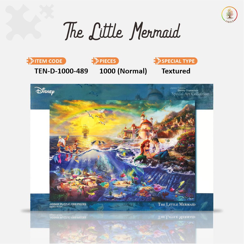 Jual Tenyo D-1000-489 Disney - The Little Mermaid Jigsaw Puzzle | Shopee  Indonesia