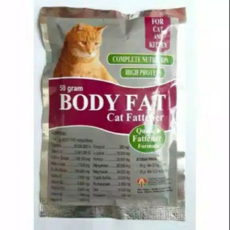 Penggemuk Kucing Super Cepat Dan Aman Cat Fatter Body Fat 50 gram