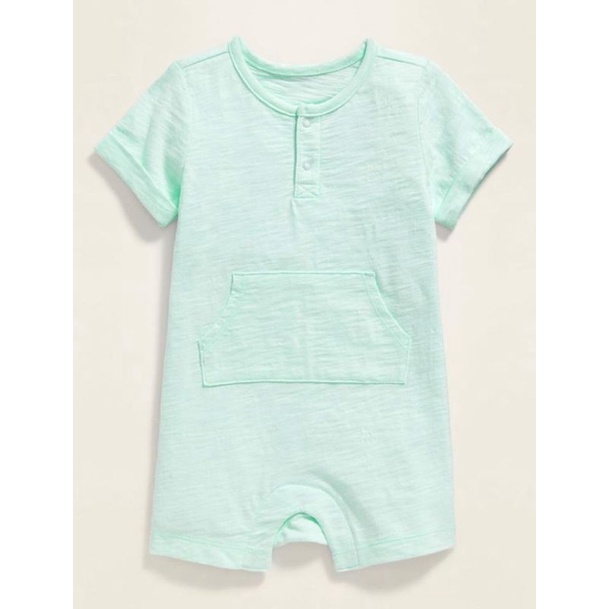 romper bayi perempuan /laki-laki unisex oldnvy-Green mint