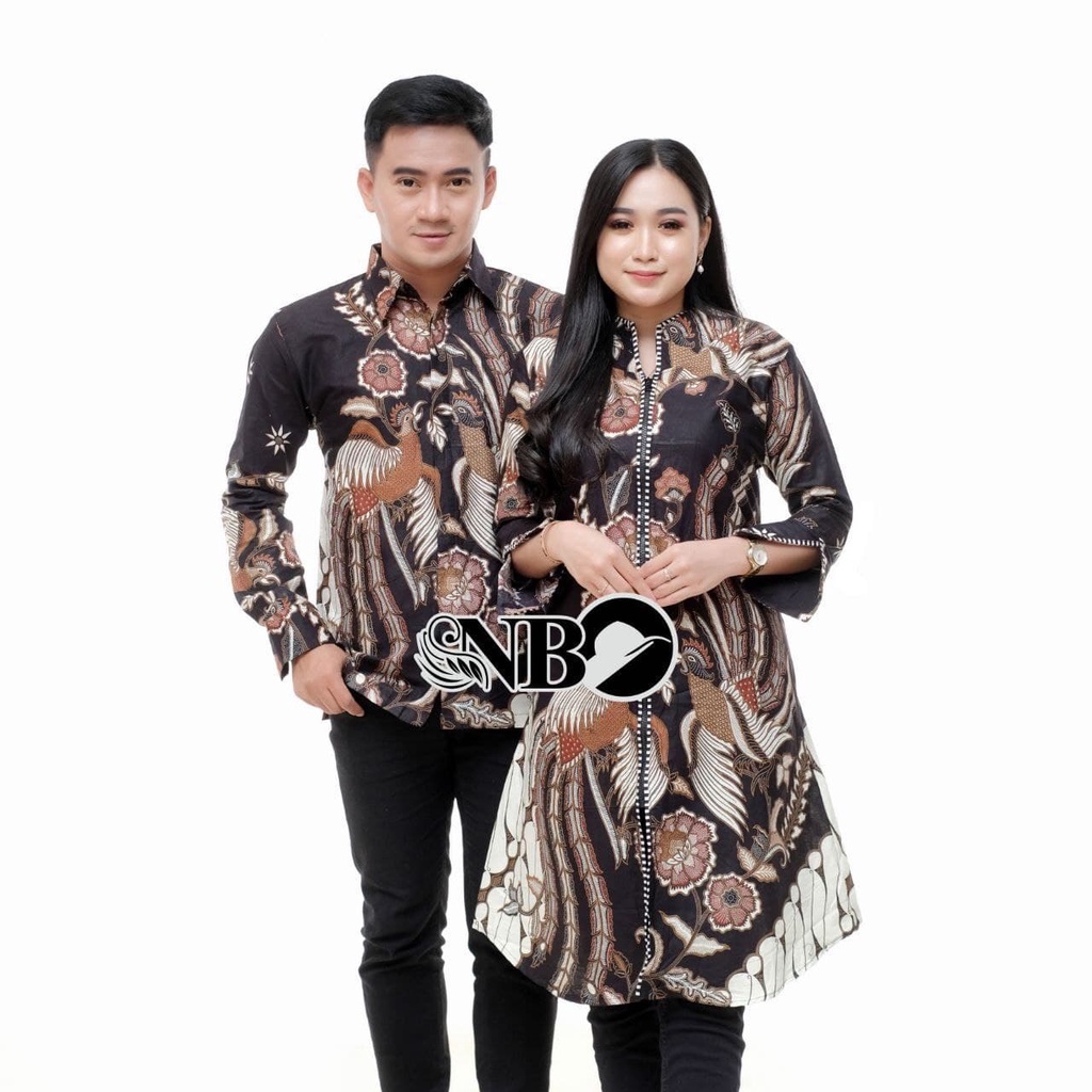 COUPLE KEMEJA TUNIK BATIK TERBARU 2021 / BAJU KAPEL / SET BATIK ATASAN / TUNIK / KEMEJA PANJANG PEND