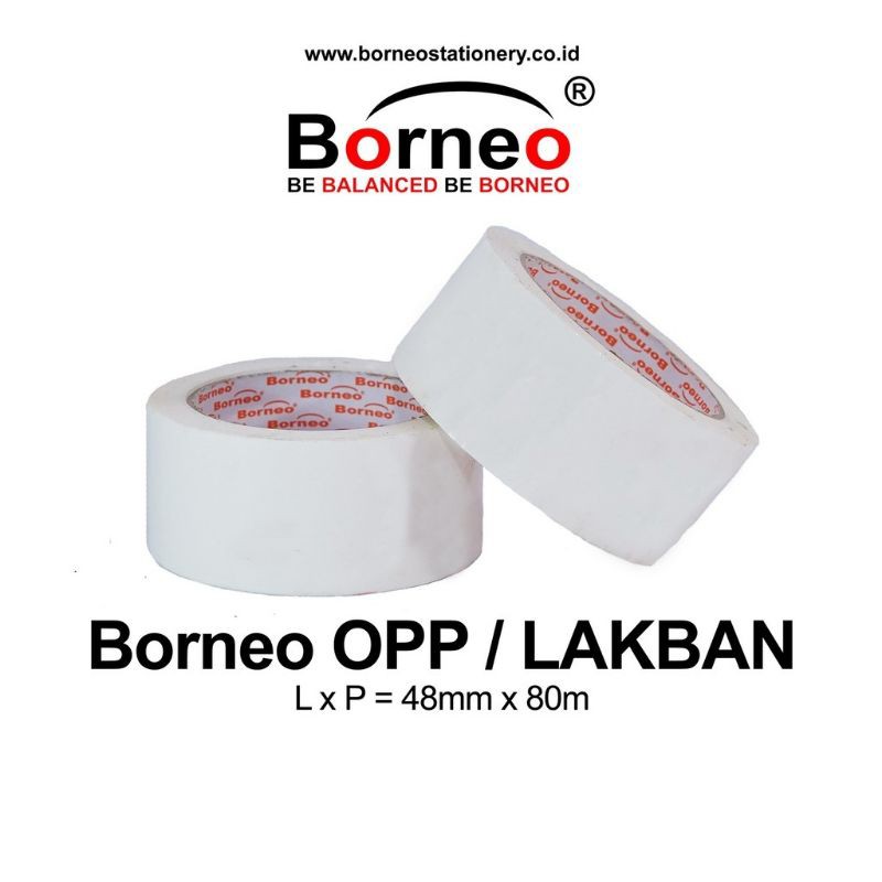 BORNEO Lakban warna warni 2&quot;x80 m/90 yard LAKBAN WARNA 90 YARD