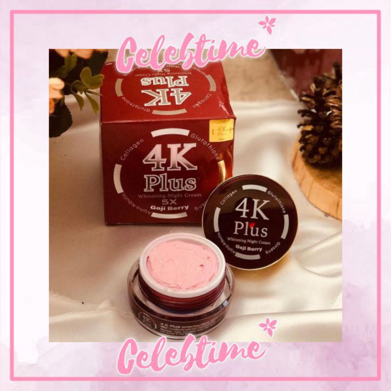 4k Plus Whitening Night Cream Goji Berry Original
