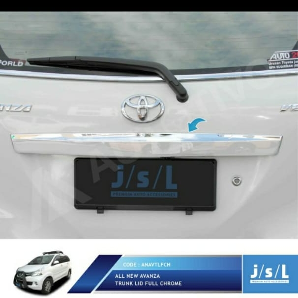 Cover Lis Bagasi All New Avanza / Trunk Lid Patch Full Chrome