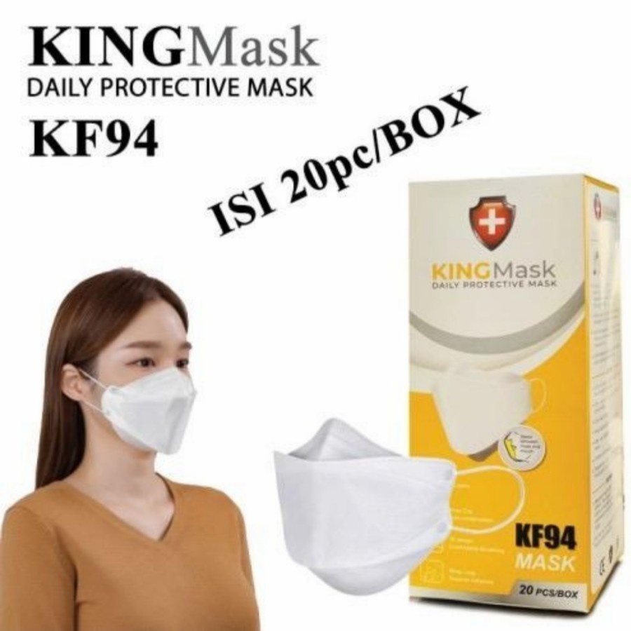 Masker KF94 KingMask Korea 4ply model Evo isi 20 pcs duckbill keholl
