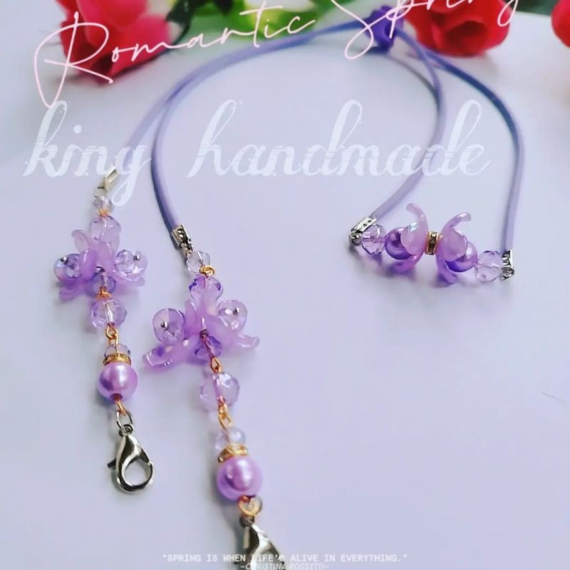 king handmade hijab masker strap masker lea