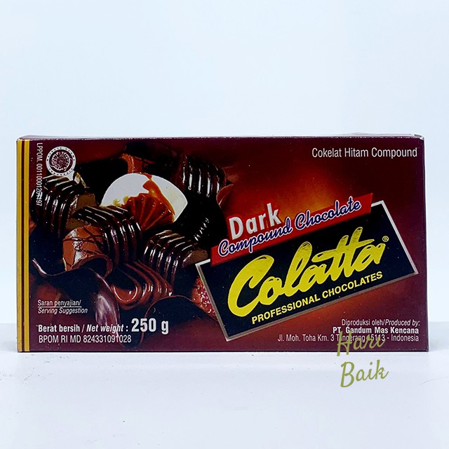 

Dark Chocolate Compound Colatta 250gr