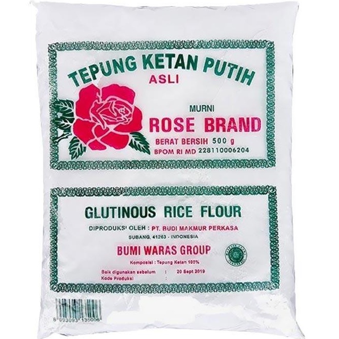 

Rose Brand Tepung Ketan Putih 500gr Rosebrand untuk Kue Tradisional