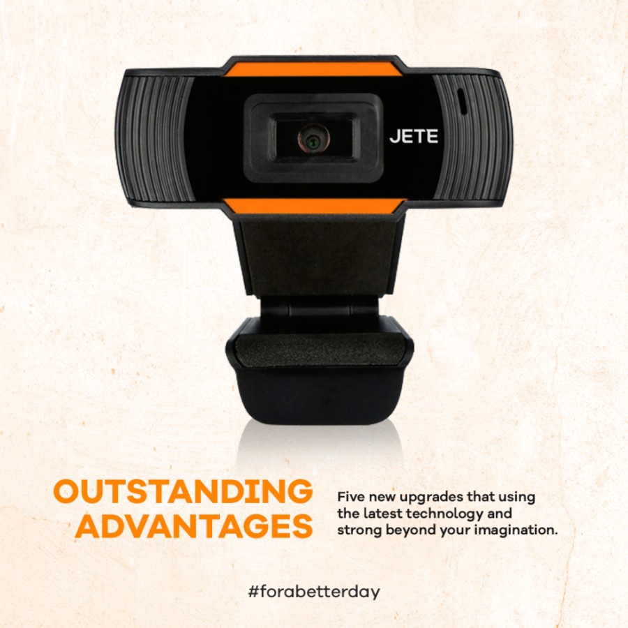 JETE WEBCAM SERIES [W1/W2/W3/W5/W6] - WEBCAM HD 100% ORIGINAL