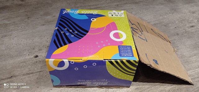 Mangkok Beranak Plastik Warna Warni/mixing Bowl Set 5pc