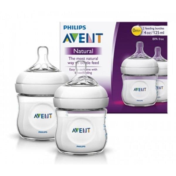 Philips Avent Natural Bottle 4oz 4 Oz  / 125ml 125 ml 0M+ Newborn Botol Susu Bayi