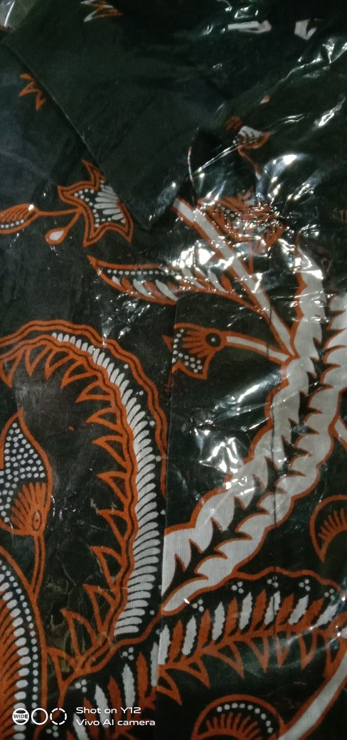 Promo 12.12 Bswart Batik Hrb026 Kenongo Padi Pekalongan M L Xl Batik Pria Murah Modern Grosir