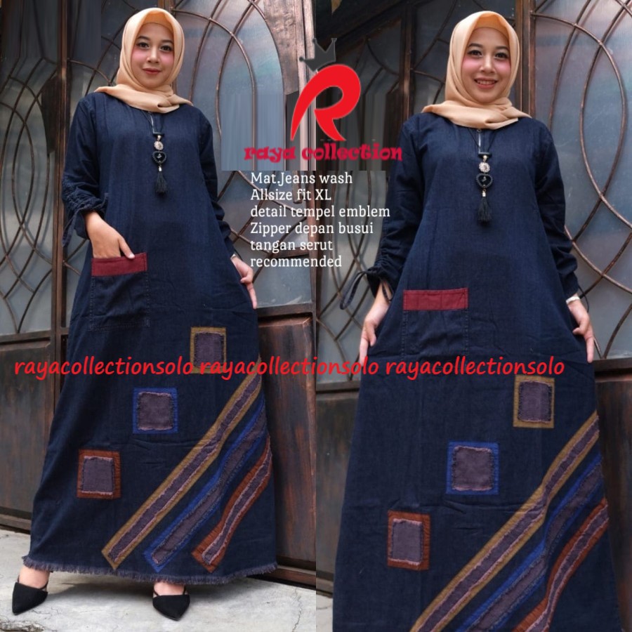 RONIA DRESS GAUDY/RONIA MAXY REALPICT / GAMIS JEANS BEST SELLER