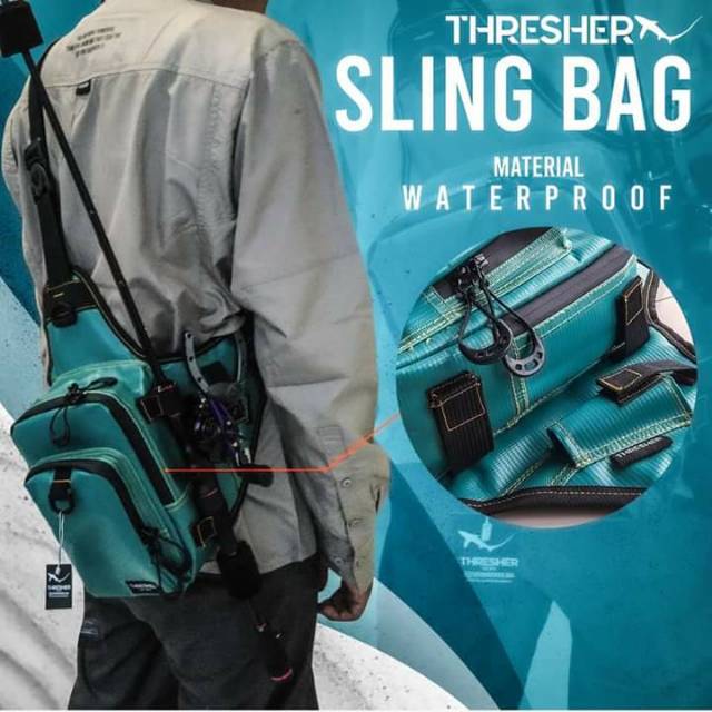 ( COD ) Tas Mancing | Sling Bag Waterproof Thresher