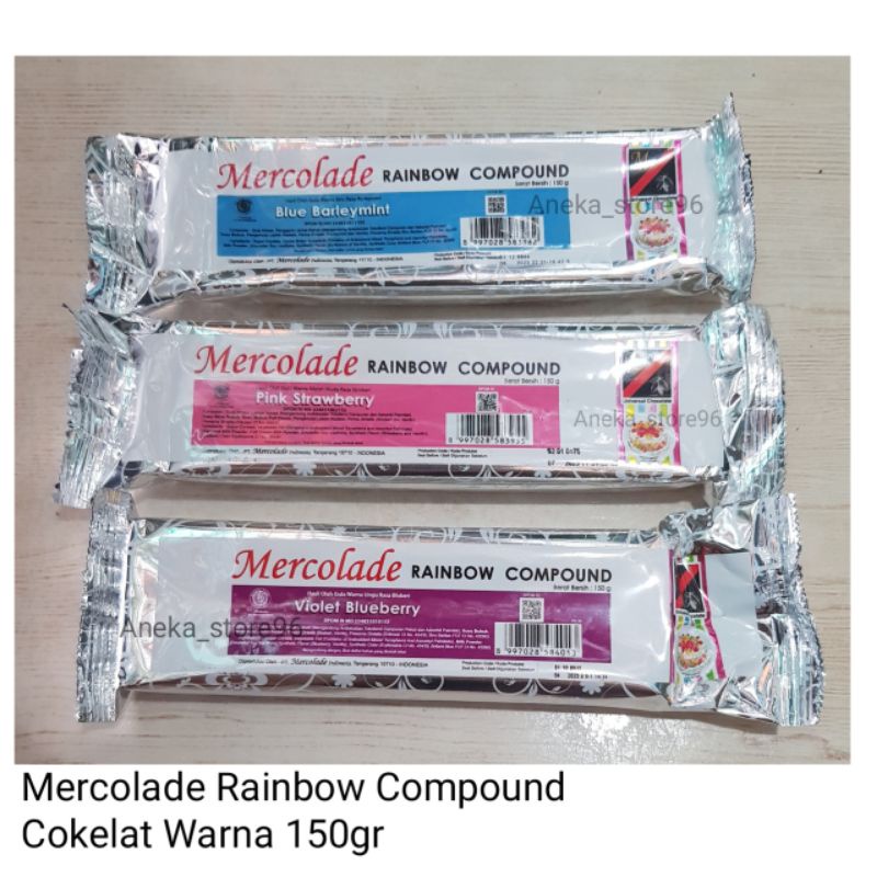 

Mercolade Rainbow Compound | Coklat Blok Warna Warni 150gram