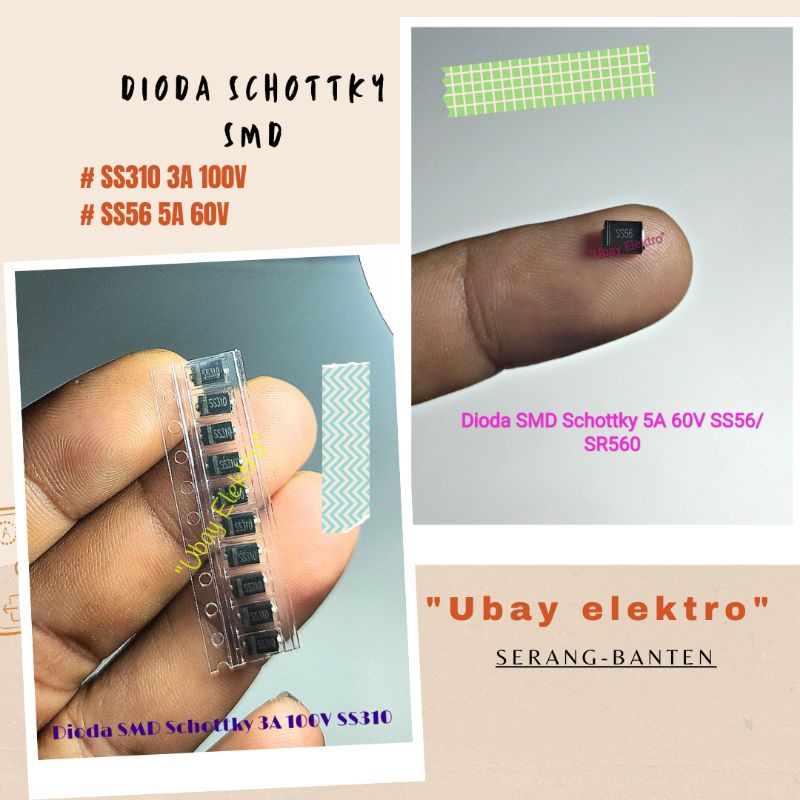 Dioda Schottky 3 Ampere dan 5 Ampere SMD harga per 10 pcs