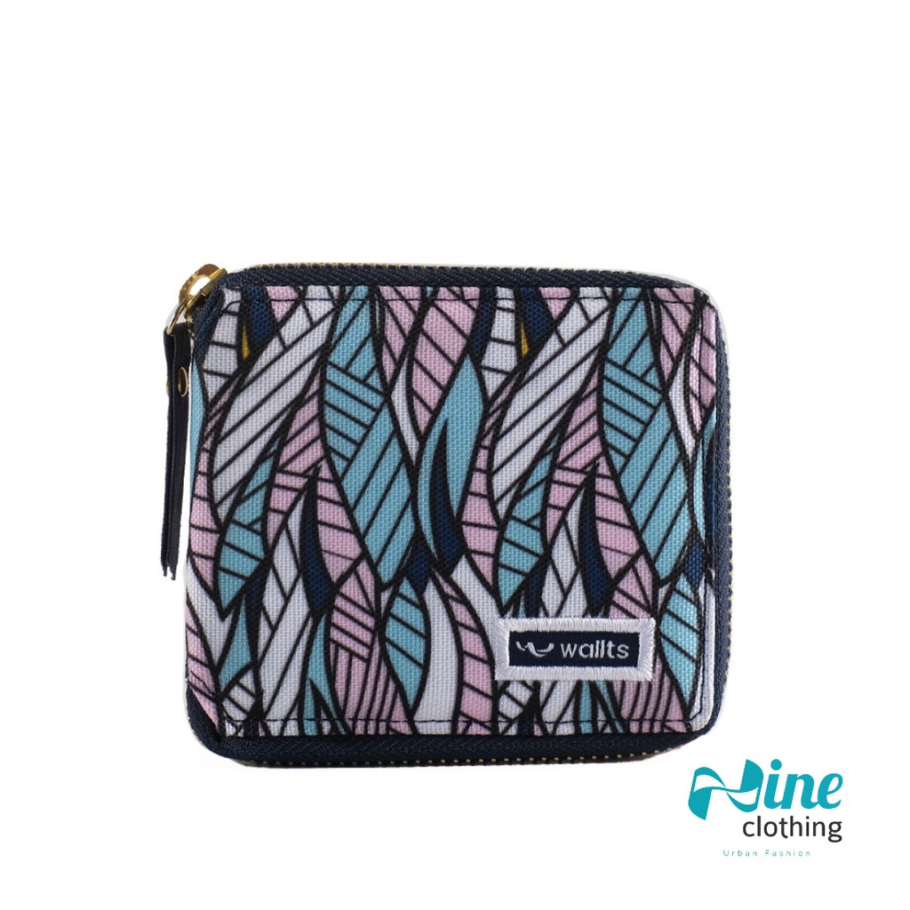 MAITA ACE - Dompet Wallts Wallet Wanita Casual Motif Biru Batik Persegi Terbaru Original Lokal
