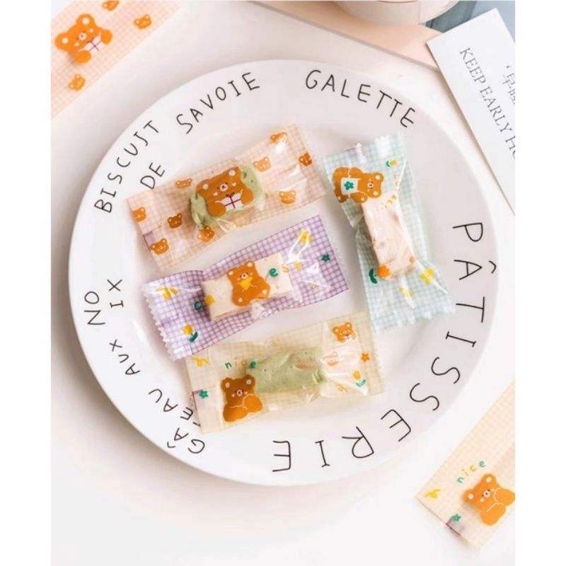 PLASTIK SEALER LUCU COOKIES NASTAR PERMEN NOUGAT TEDDY KAWAII PS725