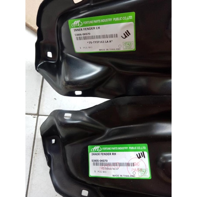 Liner Fender Depan Innova 2005-2015 (Sebelum #Barangmurah