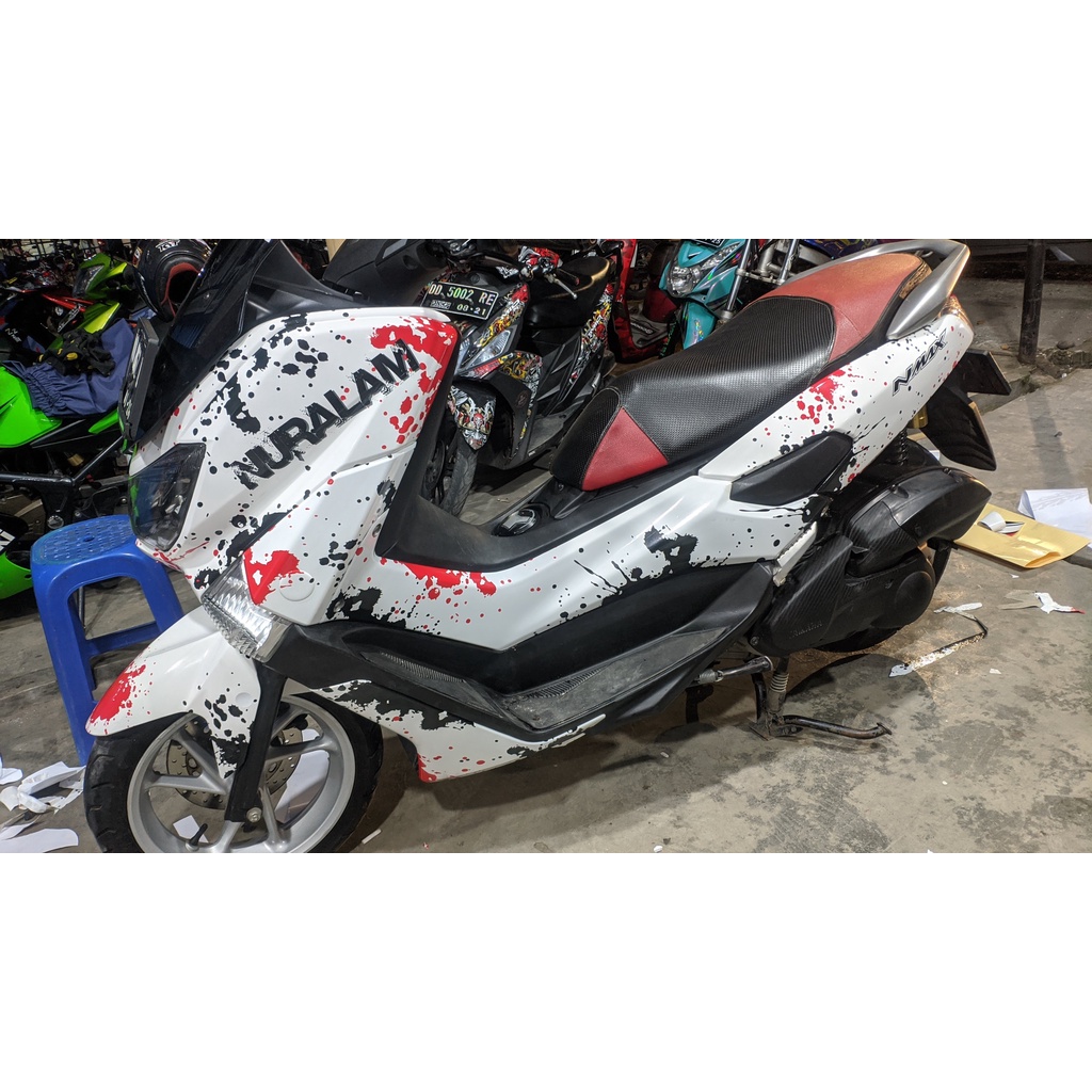 Stiker Nmax Decal Full Body Nmax Premium White Glossy DNKZ