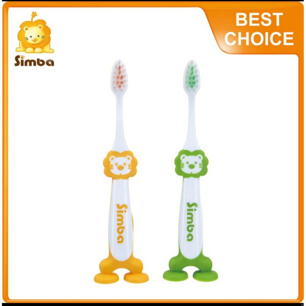 Simba Tooth brush Sikat Gigi Anak Sikat Gigi 2 tahun Sikat Gigi Lesson 3 pembersih lidah