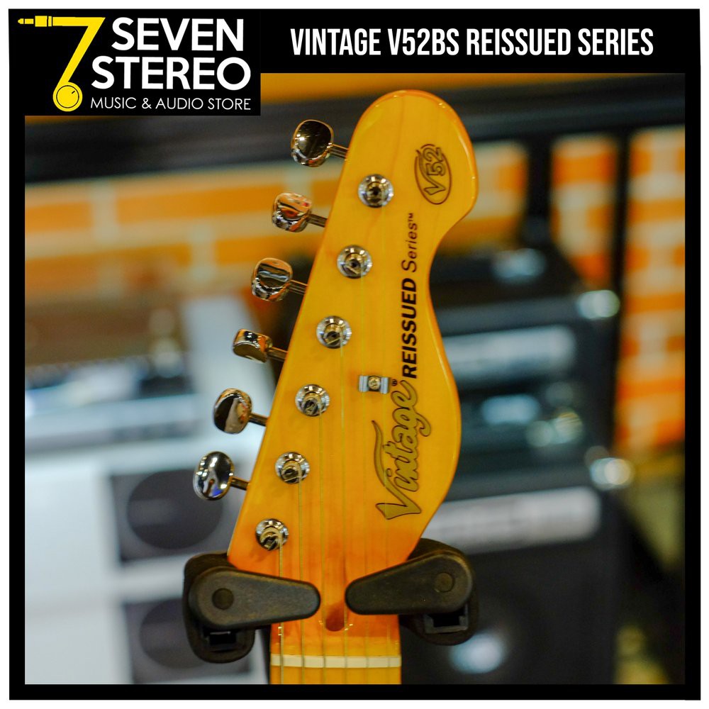 Vintage Guitar V52BS Reissued Series Single Cutaway Butterscotch